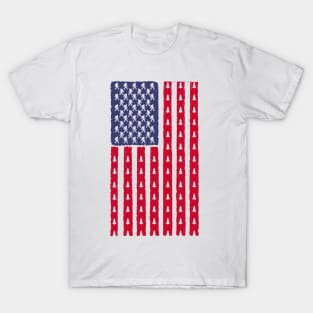 Vintage Bigfoot american flag T-Shirt